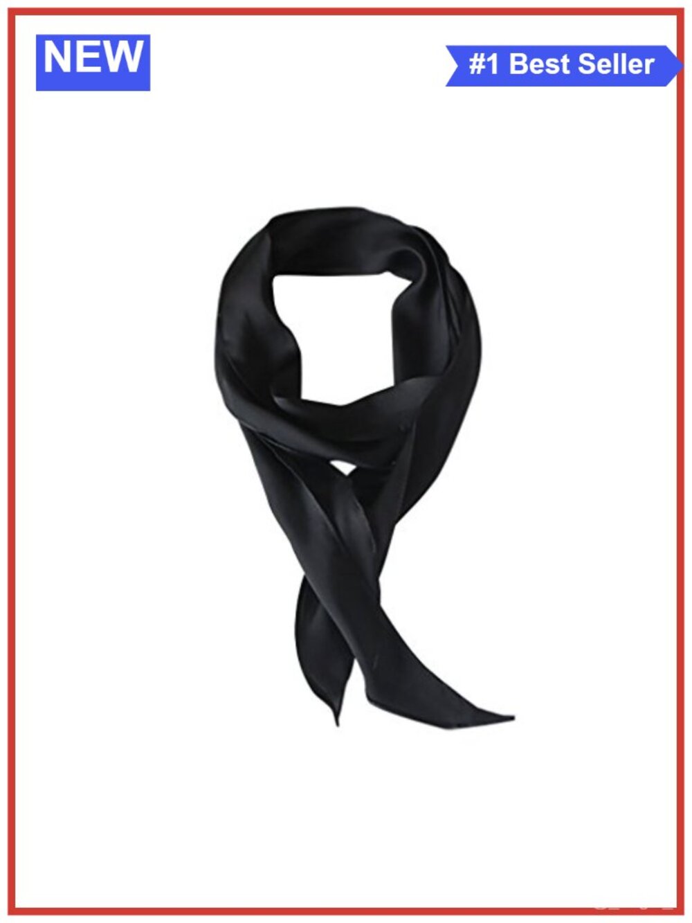 Solid Color Long Neck Scarf Skinny Head Scarf Neckerchief Viscose Polyester